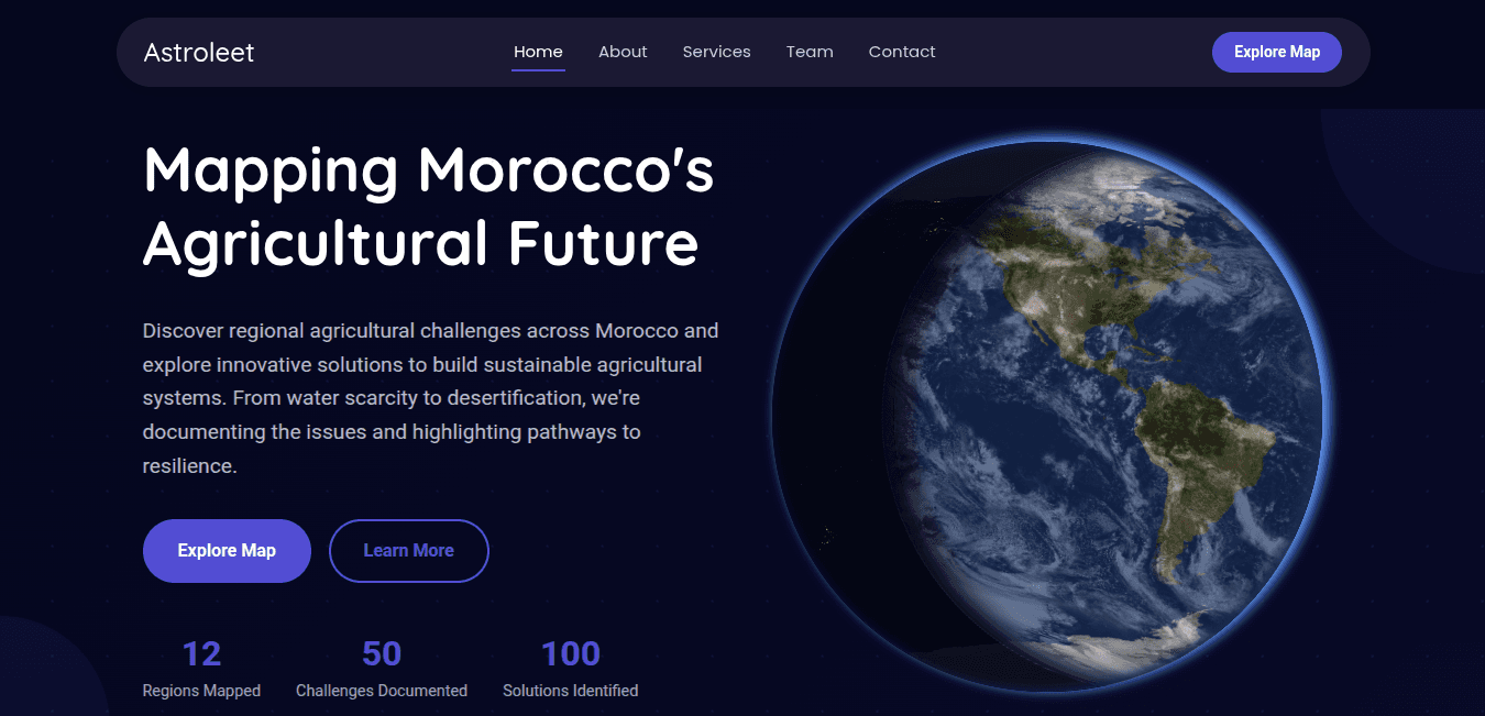 Morocco’s Agricultural Monitoring Platform image